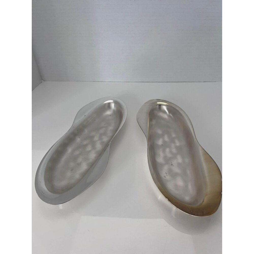 MCM-set of 2 Silver Dish WMF IKORA Tarnish Resistant # 670 6423